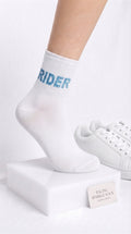 Rider Crystal White Çorap