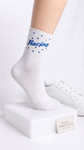 Biker Crew White Sock / Rider Bilek Çorap