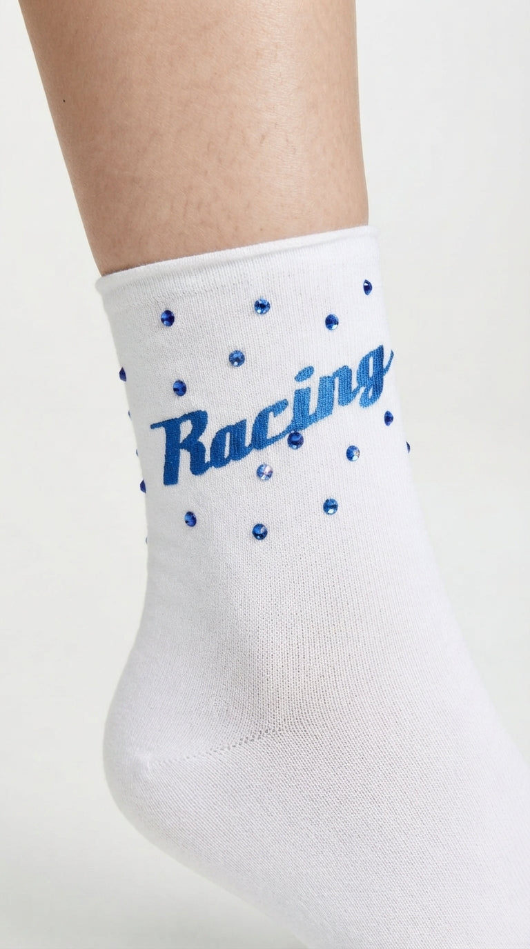 Biker Crew White Sock / Rider Bilek Çorap