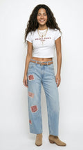 Rodeo Queen Yama Detaylı Wide Leg Jean