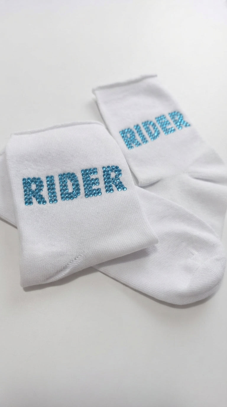 Rider Crystal White Çorap