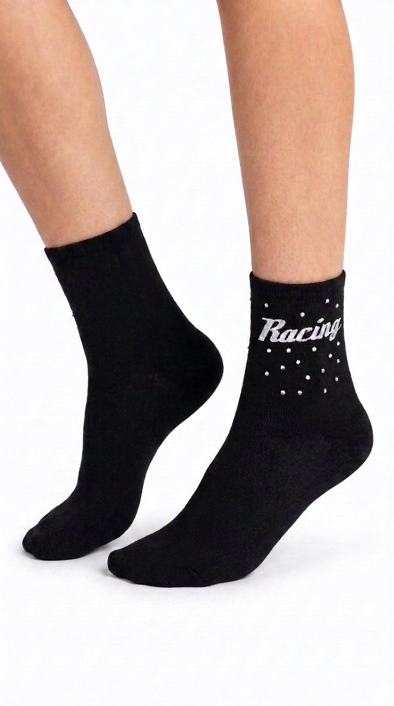Biker Crew Black Sock / Rider Bilek Çorap